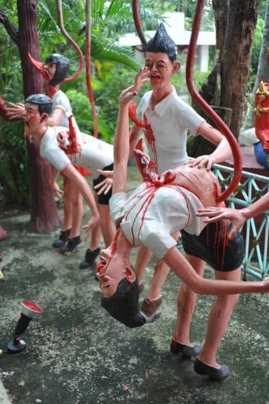 Destination: Wat Mae Kaet Noi — the creepiest, scariest Buddhist hell temple around (VERY NSFW) (Thailand) Destination: Wat Mae Kaet Noi — the creepiest, scariest Buddhist hell temple around (VERY NSFW) (Thailand) - Thailand -
