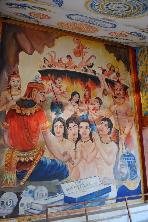 Destination: Huay Xai - the Laos border town with a former French fort and hellish temple (Laos) (SFW) Destination: Huay Xai - the Laos border town with a former French fort and hellish temple (Laos) (SFW) - Laos -