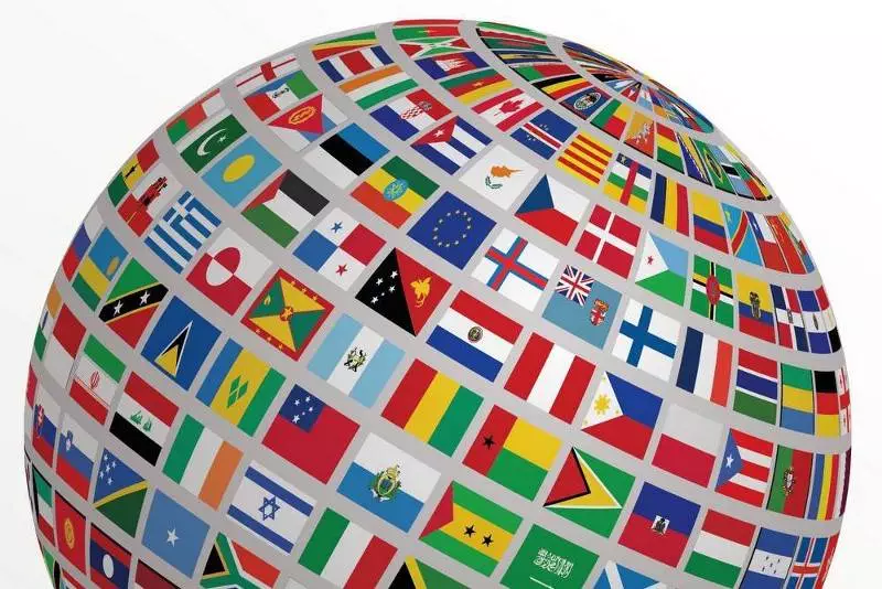 Flag globe