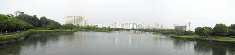 Destination: Lake Park - boring name, beautiful scenery (Ilsan / Goyang, South Korea) - South Korea -
