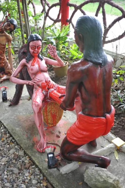 Destination: Wat Mae Kaet Noi — the creepiest, scariest Buddhist hell temple around (VERY NSFW) (Thailand) - Thailand -