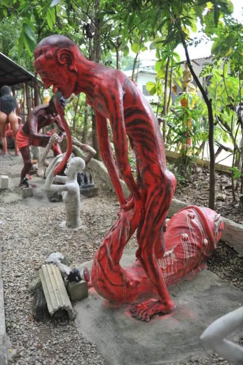 Destination: Wat Mae Kaet Noi — the creepiest, scariest Buddhist hell temple around (VERY NSFW) (Thailand) - Thailand -