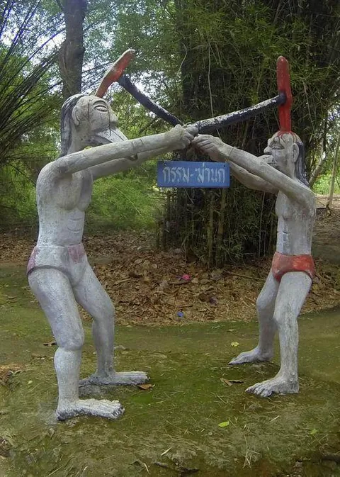 Destination: Wat Pa Thewapithak - the weirdest temple in Thailand thus far (NSFW) (Roi Et, Thailand) - Thailand -